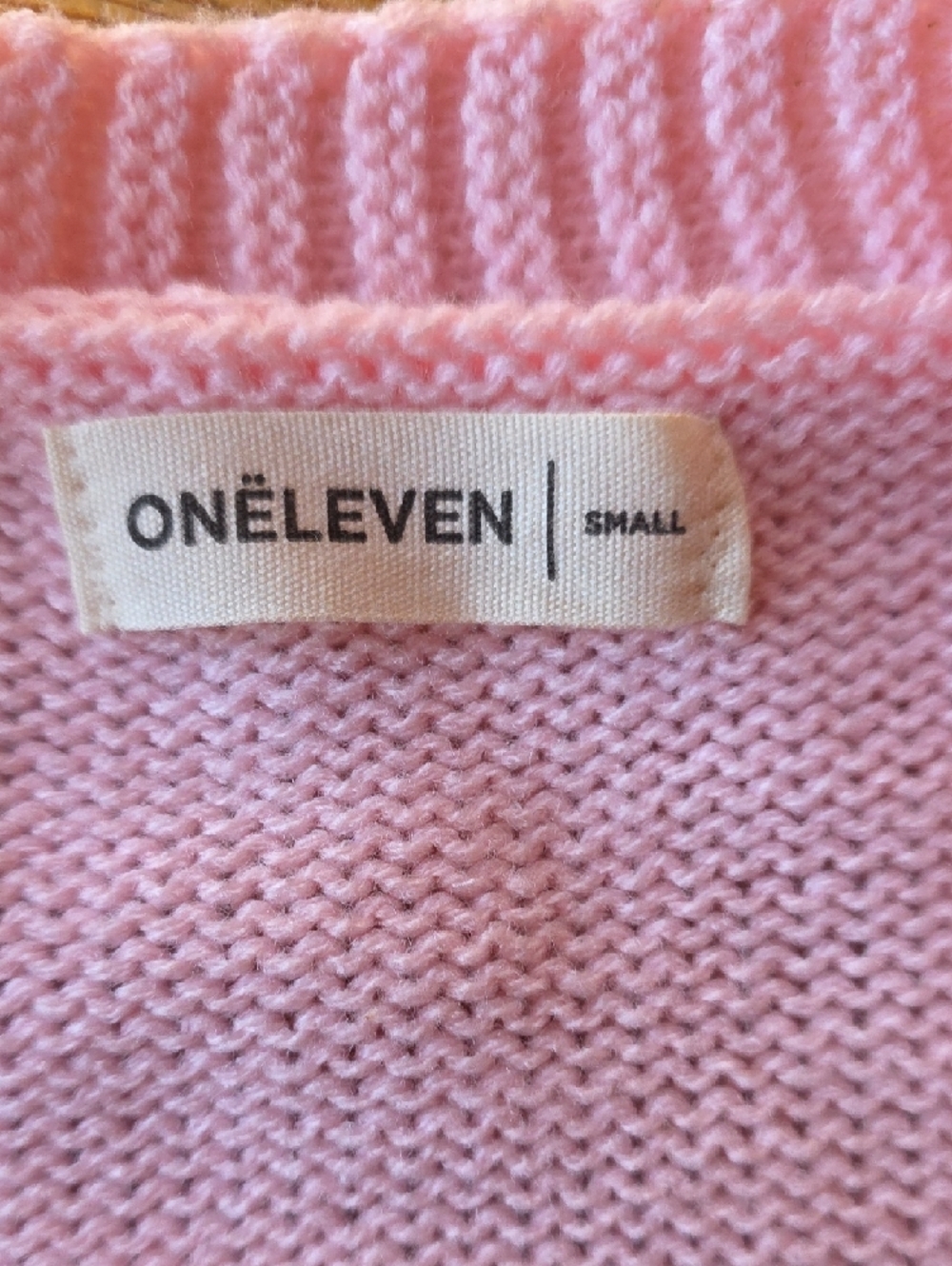 Cute Pink Smiley Cardigan Sweater - Picture 2 of 7